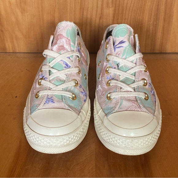Womens 5.5 Converse Chuck 70 Palm Print Low Sneakers Barely Rose SEF0769 - Picture 2 of 8